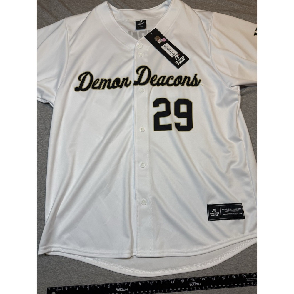 Wake Forest Demon Deacons Burns Jersey - Athletes Thread - Men's Large - Picture 2 of 15